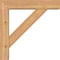 Ekena Millwork Traditional Block Smooth Bracket w/ Offset Brace, Western Red Cedar, 5 1/2"W x 24"D x 24"H BKT0604X24X24TRA05SWR - alternate 4